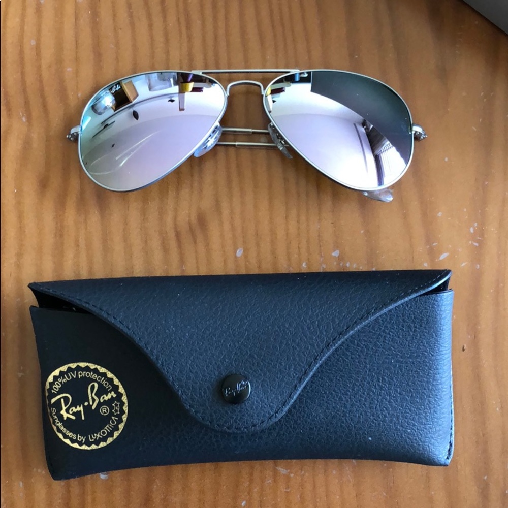 Lilac Ray Ban Aviators size 58